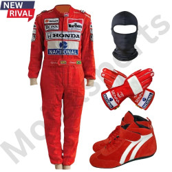 New Ayrton Senna Level 2 Embroidery Kart Racing Suit | Limited Stock | Elite
