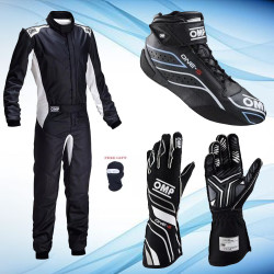 OMP Level Complete Kart Racing Kit | Suit, Shoes, Gloves + Free Balaclava